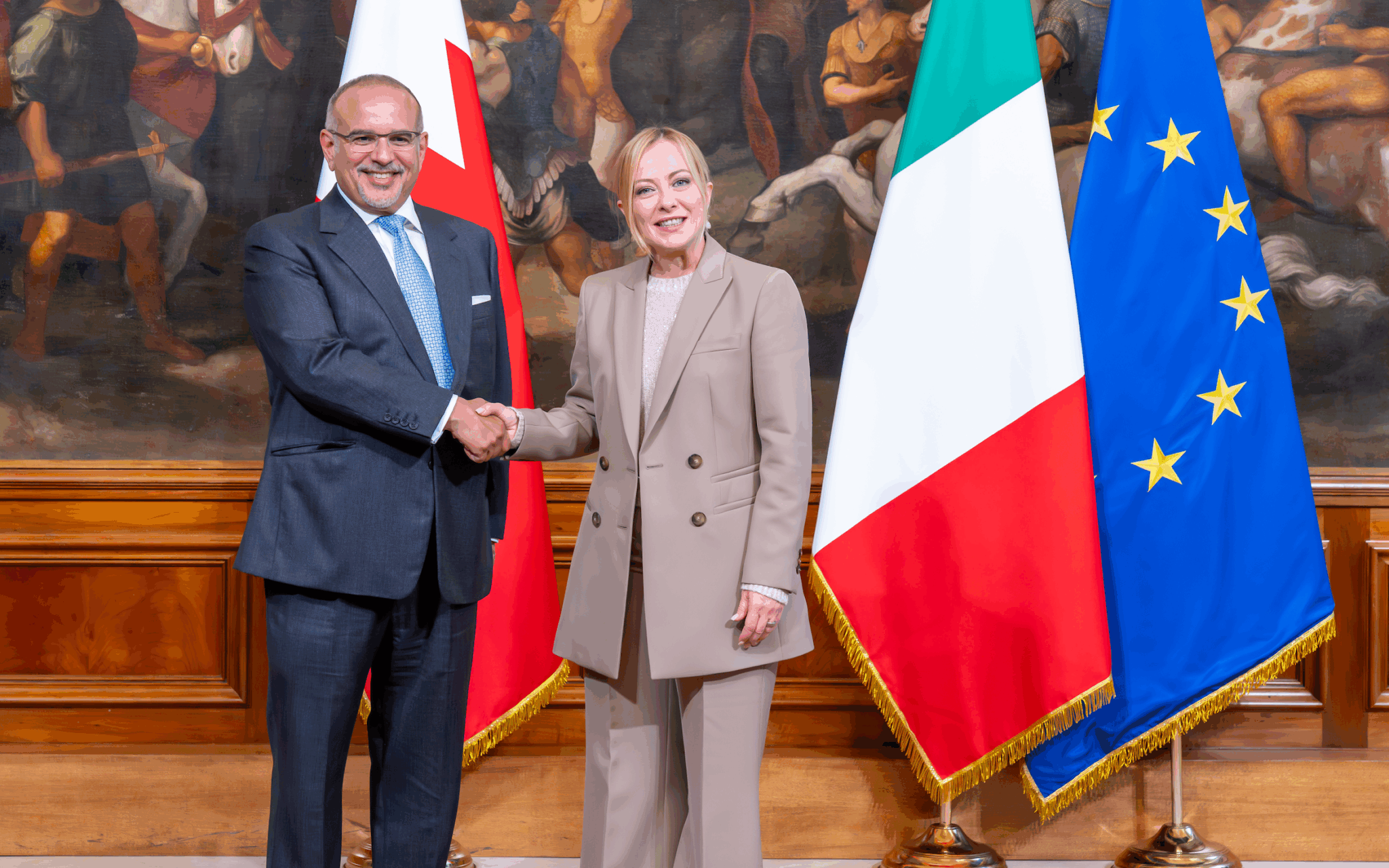 HRH the Crown Prince and Prime Minister meets with the President of the ...